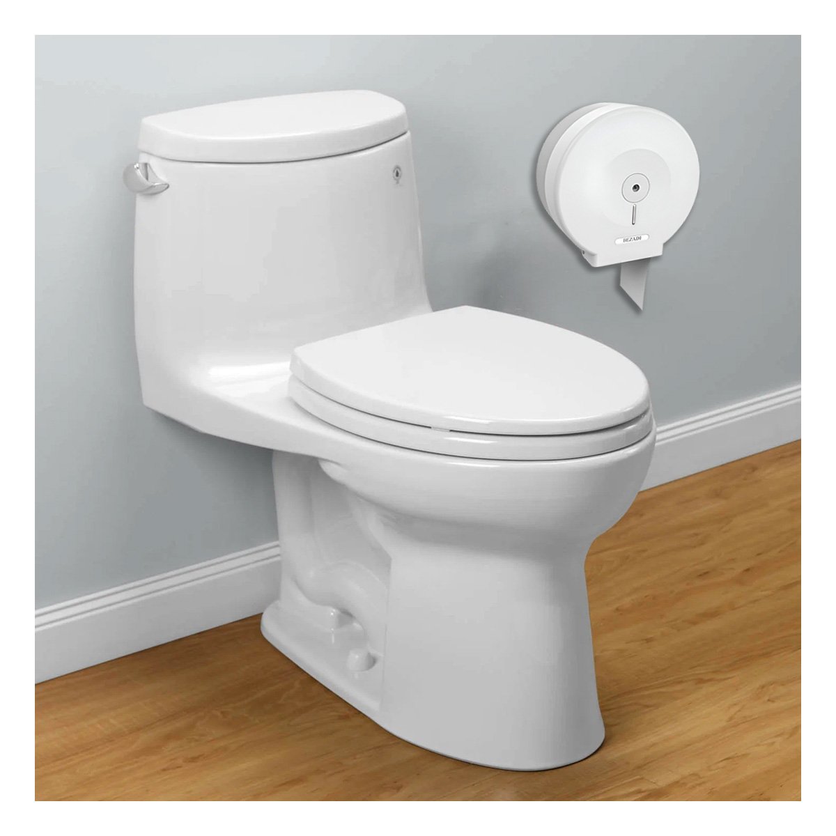 PORTA PAPEL HIGIENICO JUMBO PARA SERVICIO HIGIENICO DE CASA OFICINA Y NEGOCIOS Y+REGALO STICKER - 5
