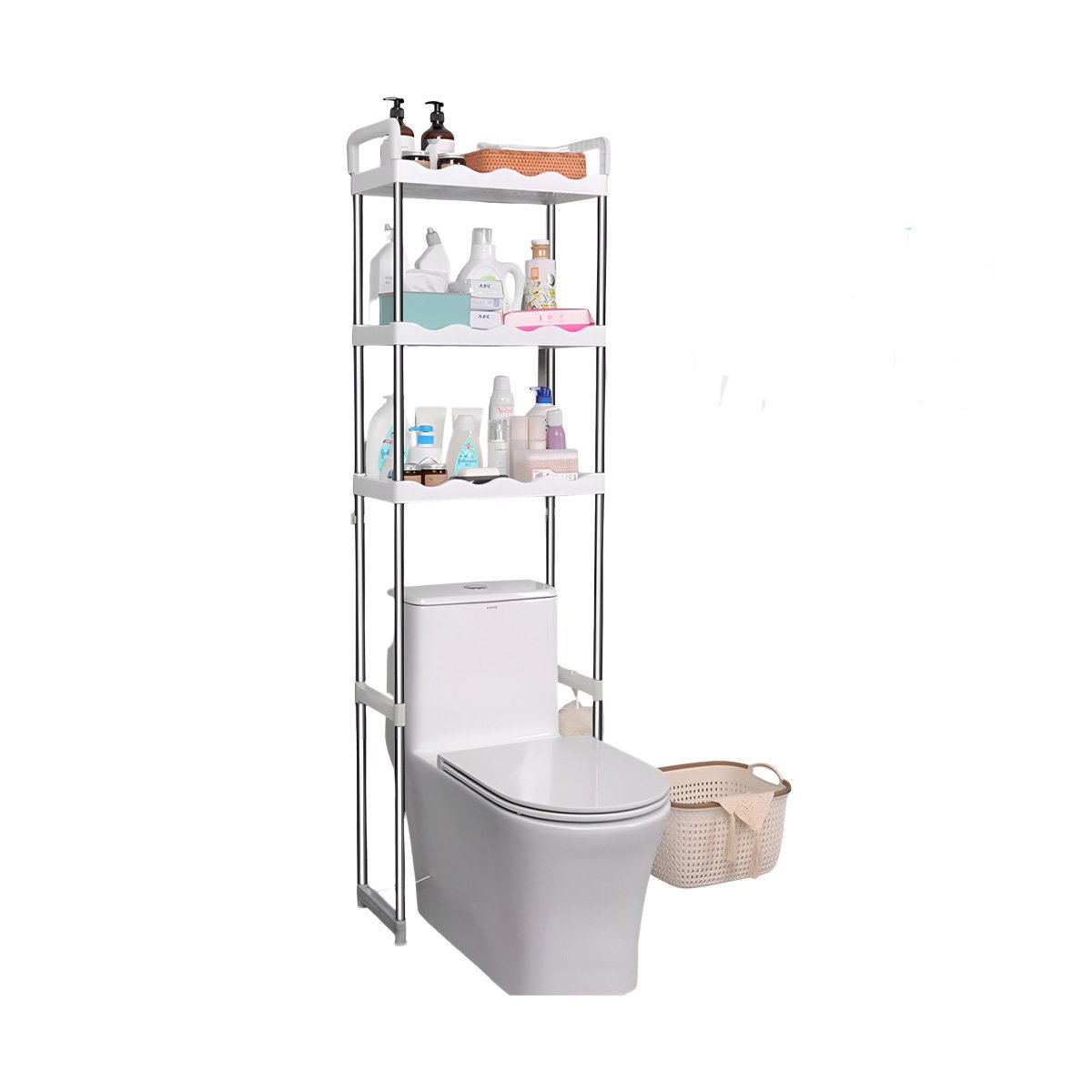 PACK2 ESTRUCTURA PLASTICA PARA ASEO CON 3 NIVELES Y ESTILO ONDAS PARA HOGAR Y+REGALO STICKER - 2
