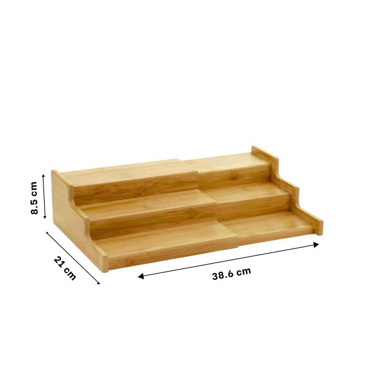 PACK2 ANAQUEL ESCALERA 3 NIVELES EXTENDIBLE DE MADERA PARA HOGAR Y DECORACION Y+REGALO STICKER - 4