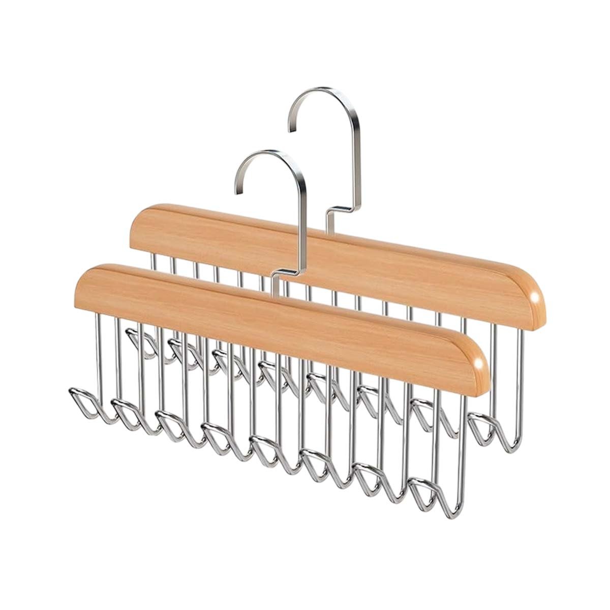 PACK2 GANCHO DE MADERA CON OCHO GANCHOS PARA ORDEN VISUAL EN CASA Y+REGALO STICKER - 2