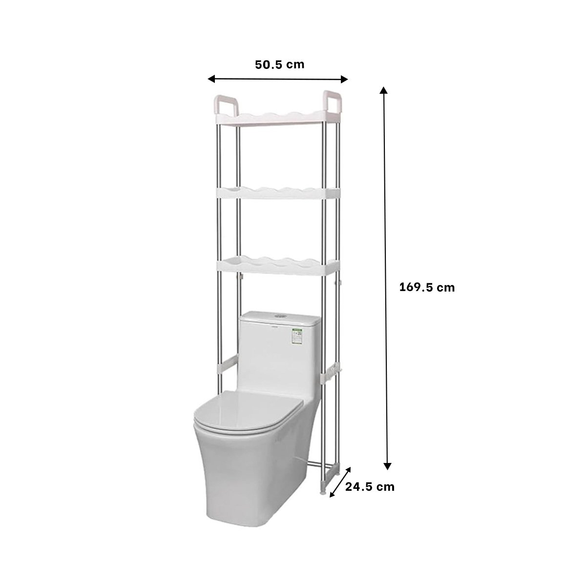 PACK6 MOBILIARIO PLASTICO PARA ASEO CON 3 NIVELES Y ESTILO ONDAS PARA CASA Y+REGALO STICKER - 4