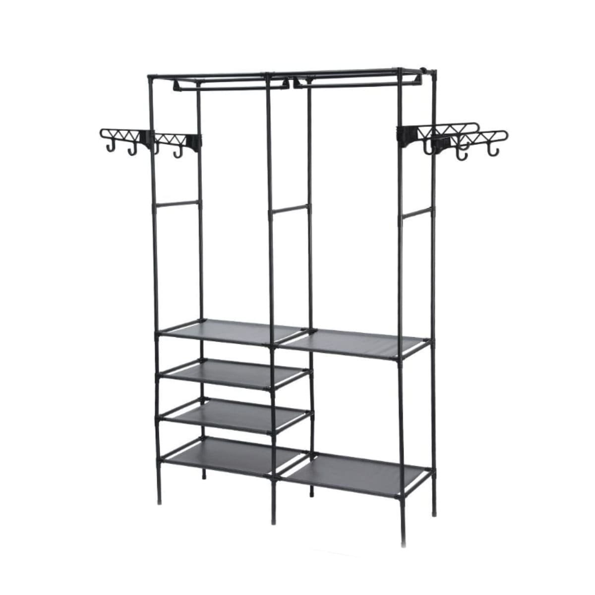 MUEBLE PERCHERO DE 2 COLUMNAS PARA HOGAR CON ALMACENAMIENTO VERTICAL Y VERSATIL Y+LIGAS REGALO - 5