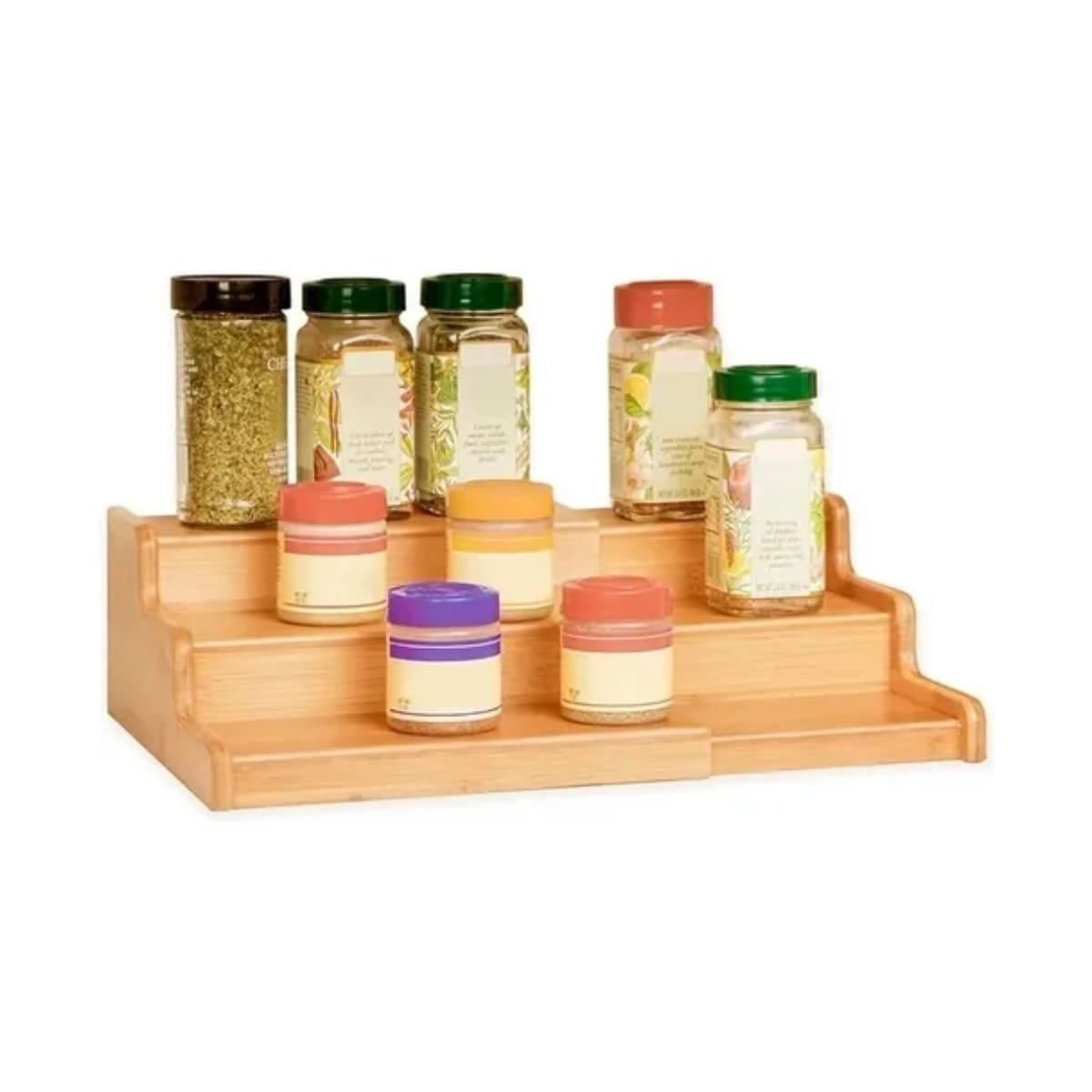 MUEBLE ESCALERA DE MADERA CON TRES NIVELES EXTENDIBLE PARA ORDEN Y DECORACION Y+LIGAS REGALO - 5
