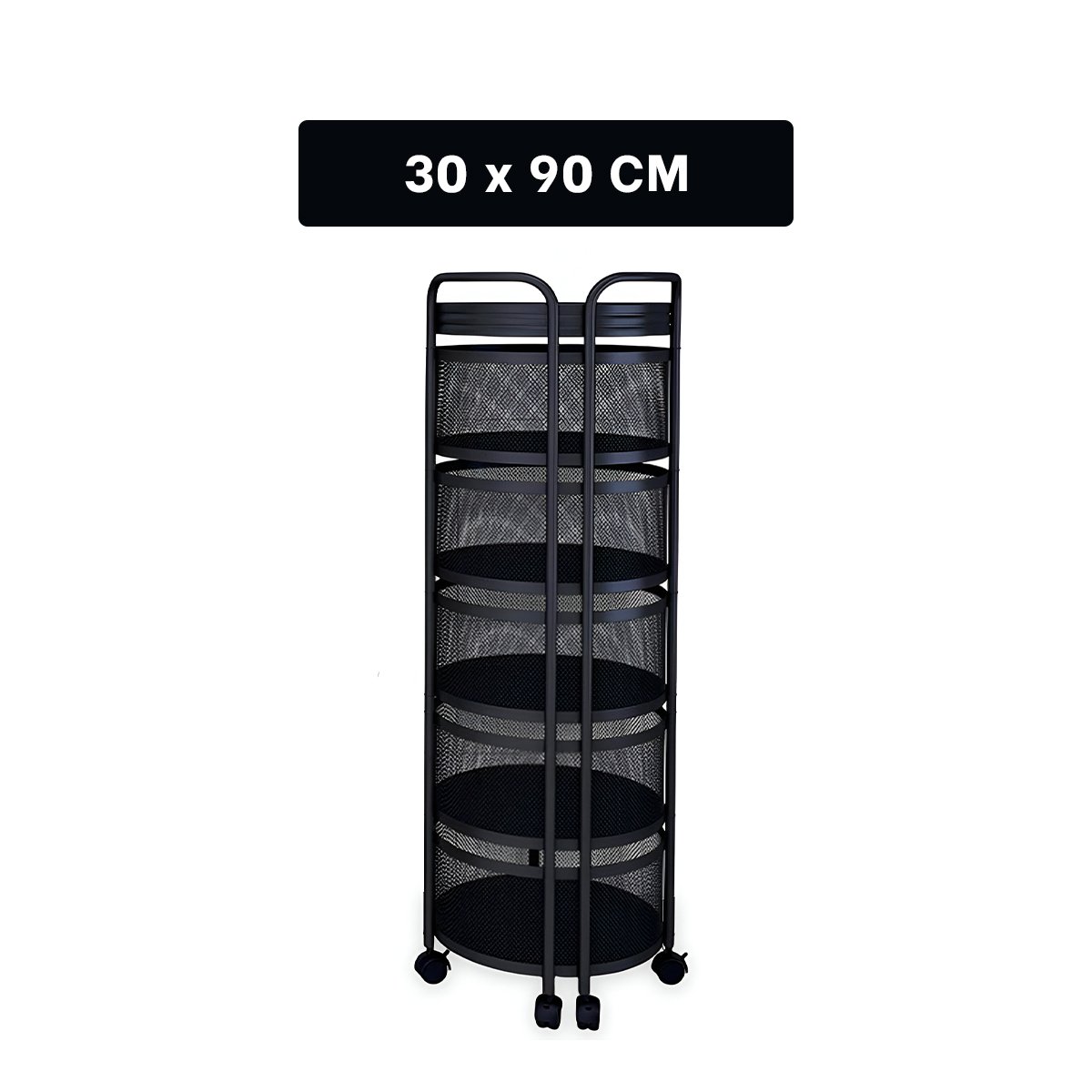 ORGANIZADOR CIRCULAR DE CINCO NIVELES CON LLANTAS PARA USO EN EL HOGAR Y+LIGAS REGALO - 4