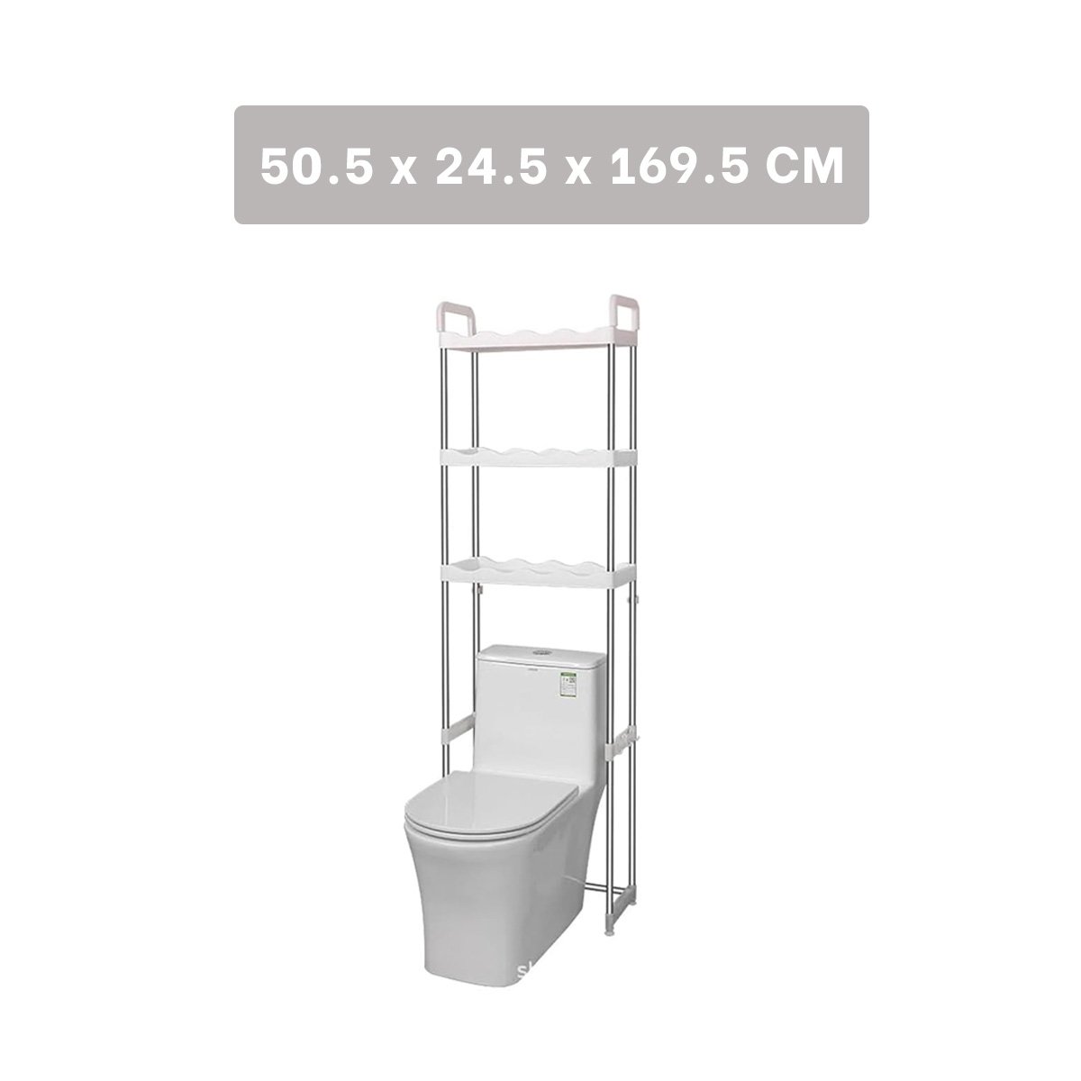 ANAQUEL PARA ASEO 3 NIVELES PLASTICO CON ESTILO ONDAS PARA ORGANIZACION Y+REGALO STICKER - 4