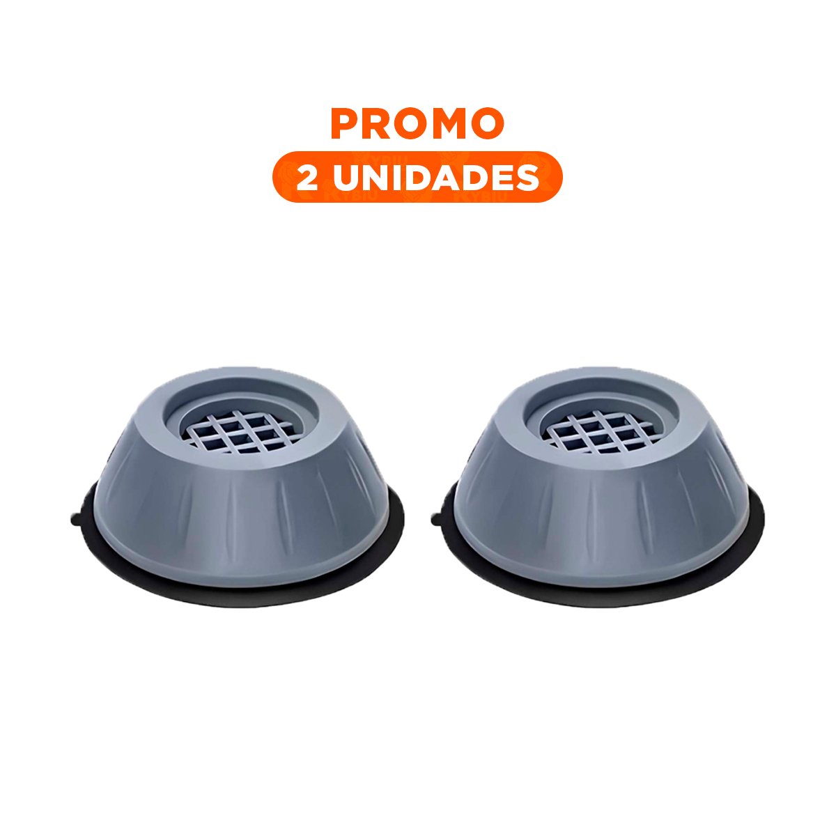 PACK2 PROTECTOR DE BASE ANTIVIBRATORIO Y ANTIDESLIZANTE EN CUATRO UNIDADES Y+REGALO STICKER - 1