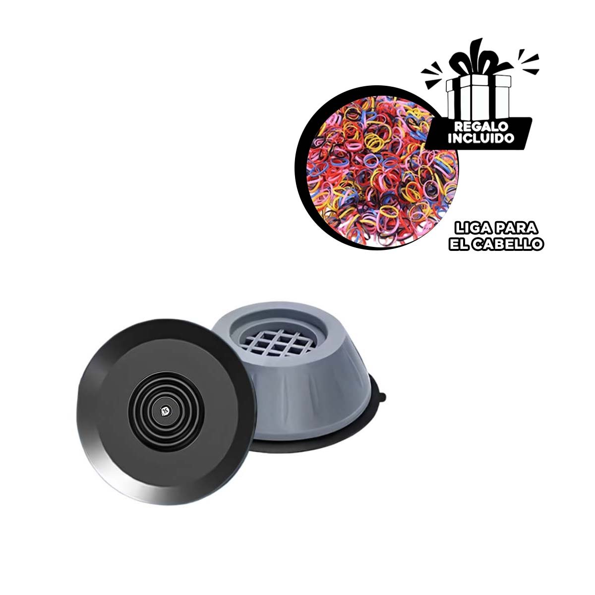 APOYO ANTIVIBRATORIO Y ANTIDESLIZANTE EN JUEGO DE CUATRO PIEZAS PARA EL HOGAR Y+LIGAS REGALO - 2