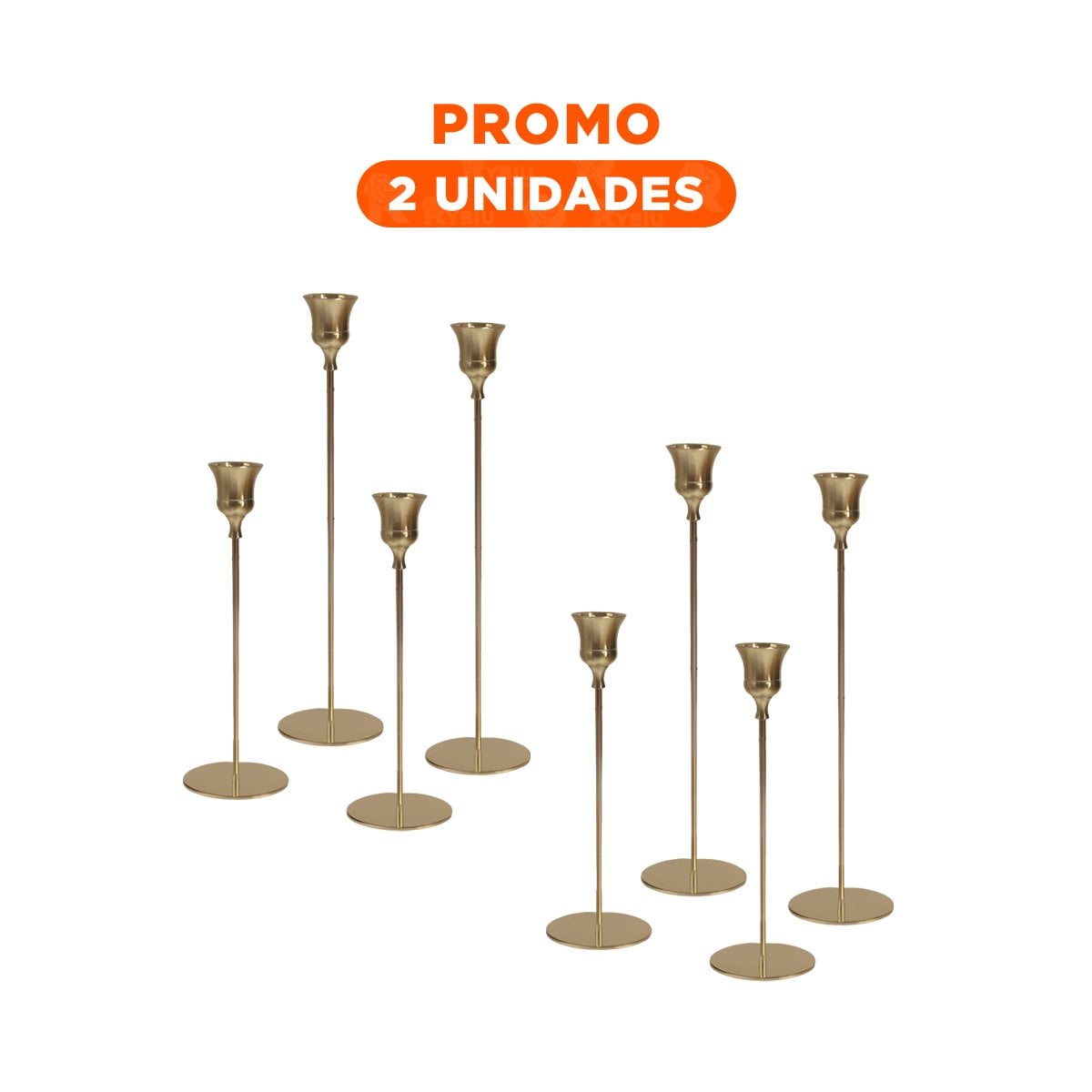 PACK2 COMPLEMENTO DE METAL PARA VELAS QUE RESALTA LA DECORACION DEL HOGAR Y+REGALO STICKER - 1