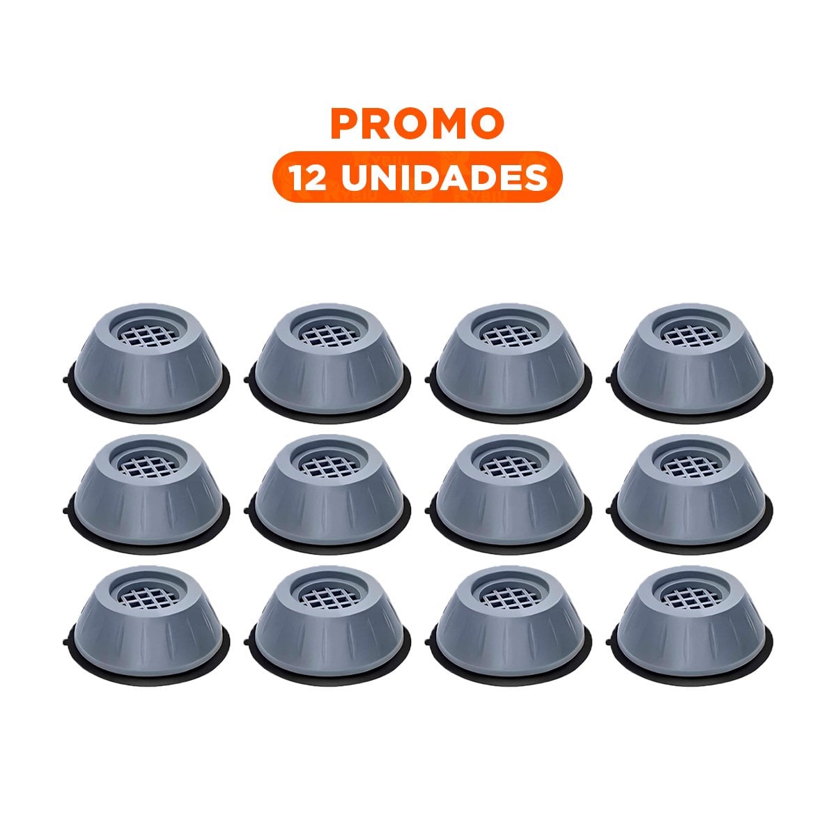 PACK12 ALMOHADILLA ANTIVIBRATORIA PARA BASE ANTIDESLIZANTE EN CUATRO UNIDADES - 1