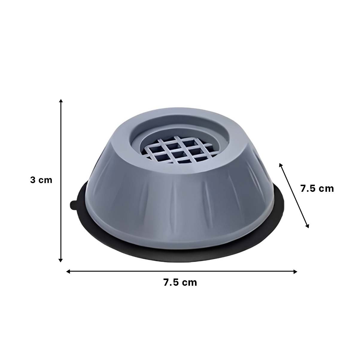 PACK12 ALMOHADILLA ANTIVIBRATORIA PARA BASE ANTIDESLIZANTE EN CUATRO UNIDADES - 4