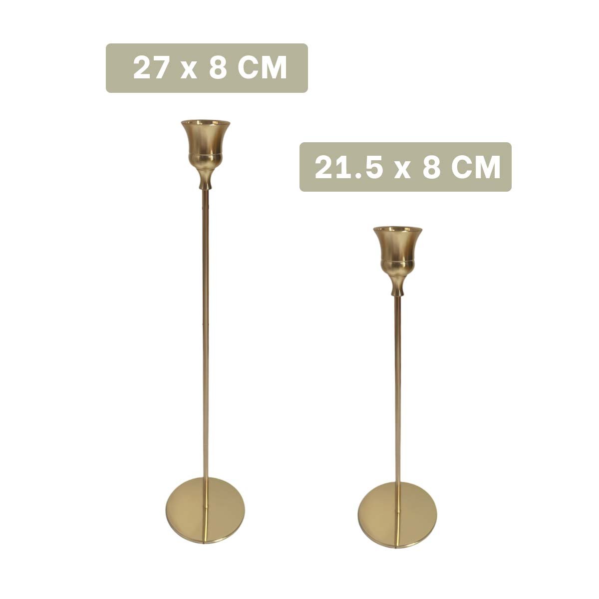 PORTAVELAS DE METAL DECORATIVO PARA HOGAR CON ESTILO ELEGANTE Y USO INTERIOR - 4
