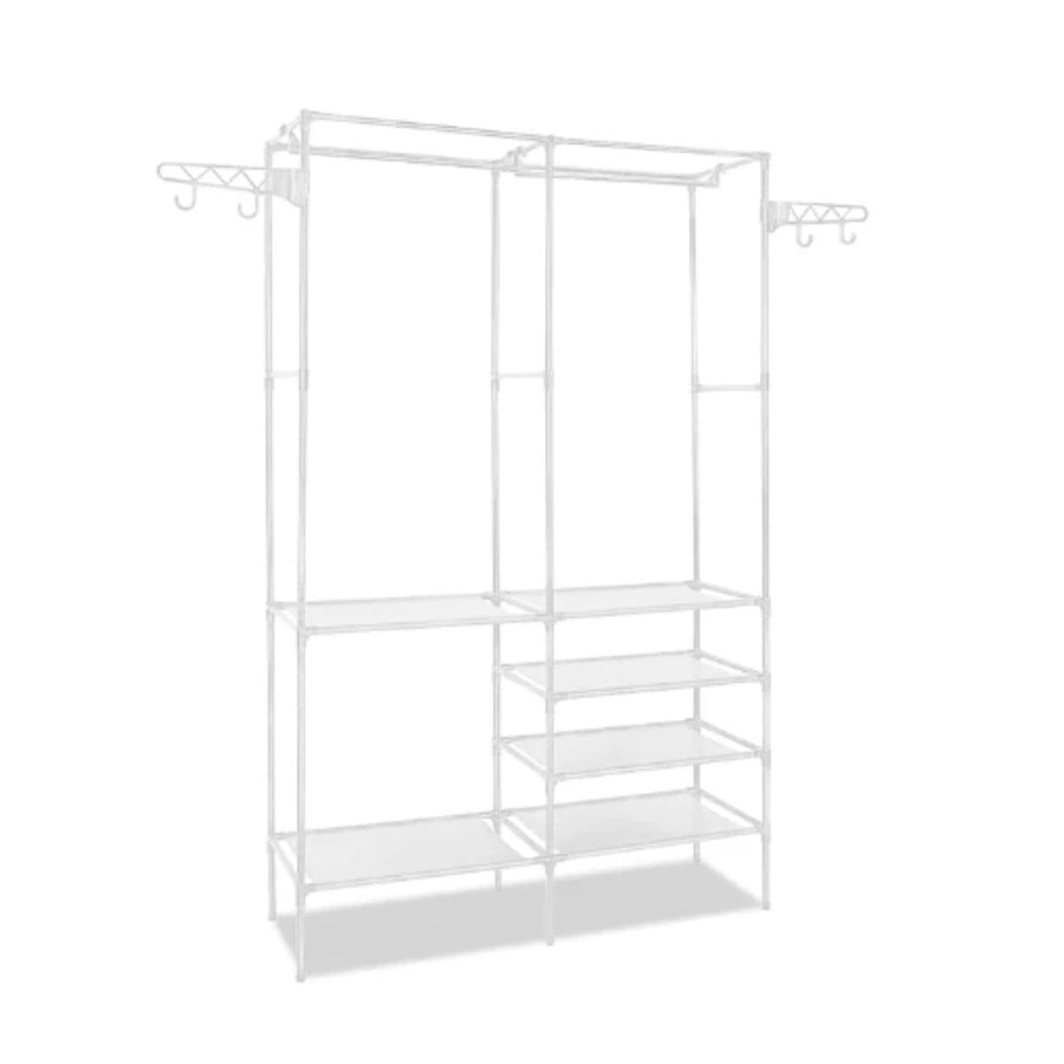 PACK4 MUEBLE VERTICAL DE DOS COLUMNAS PARA COLGAR ROPA Y OPTIMIZAR ESPACIOS Y+PAPEL REGALO - 3