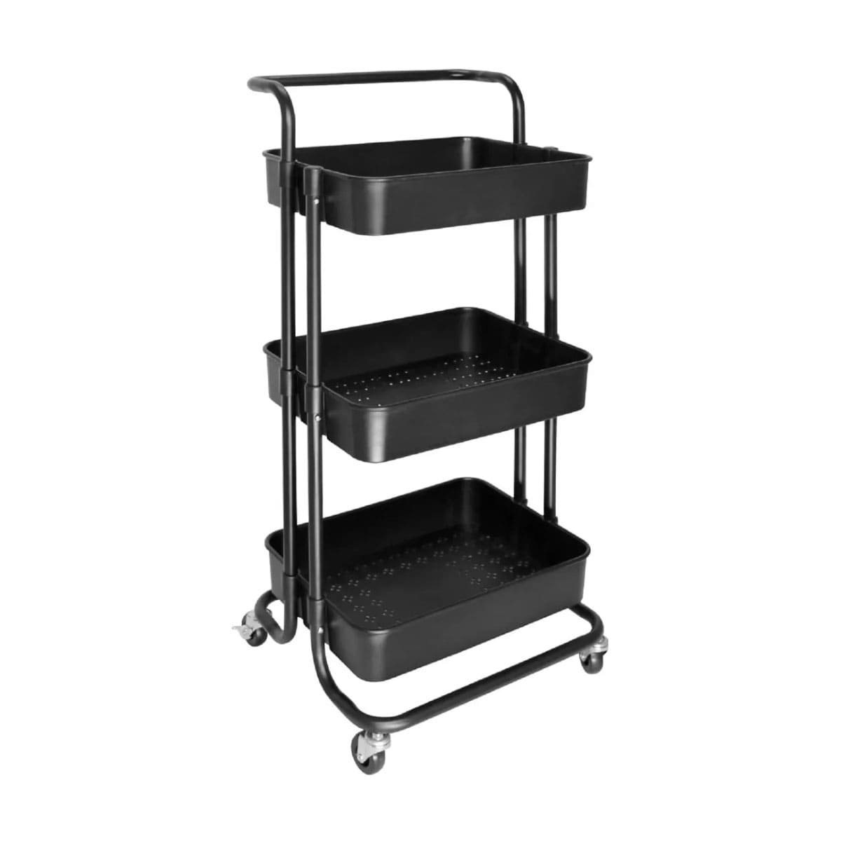 ORGANIZADOR 3 NIVELES CON RUEDAS Y MANGO GRANDE PARA ESPACIOS DEL HOGAR Y+LIGAS REGALO - 5