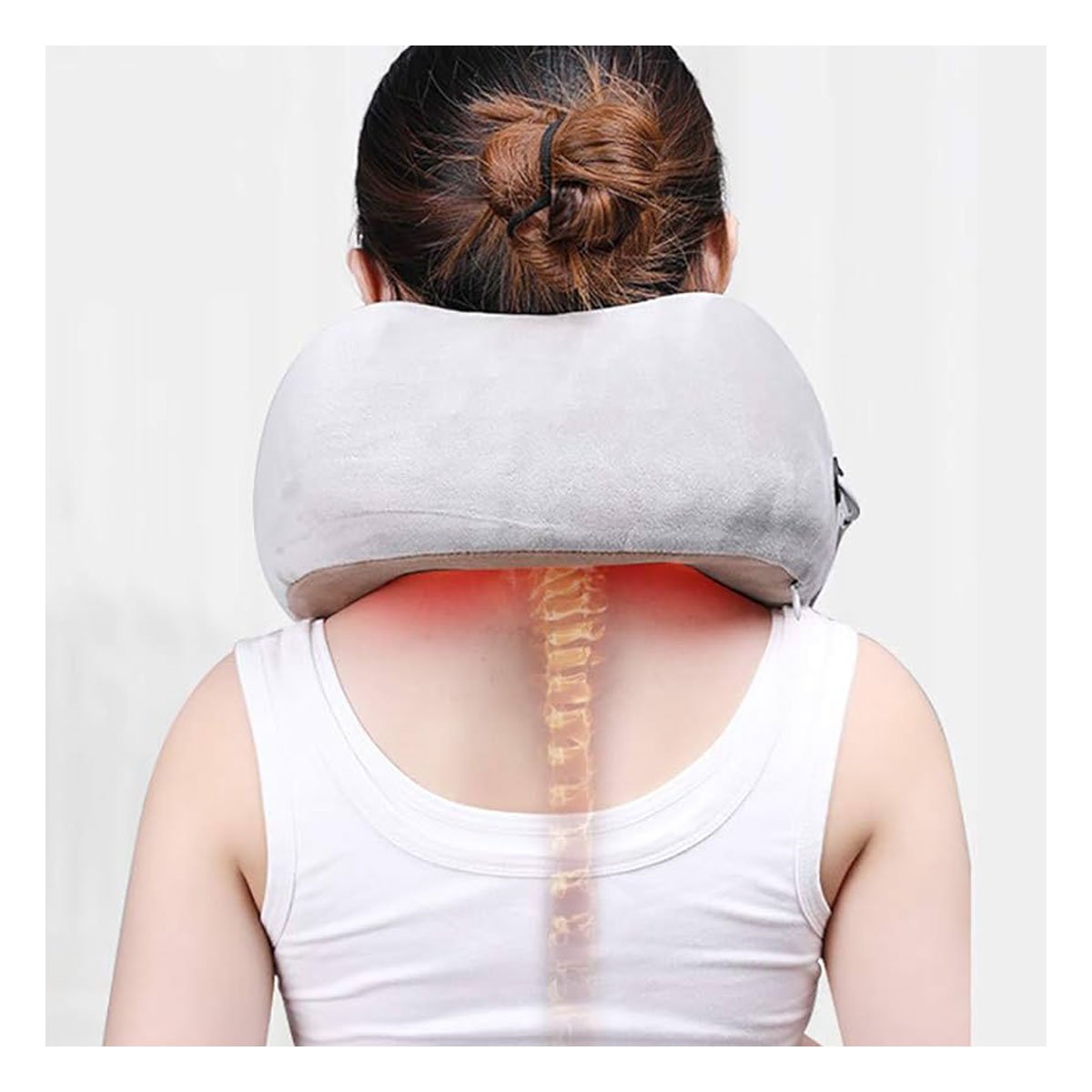 PACK2 COJIN ERGONOMICO MASAJEADOR ELECTRICO PARA CUELLO EN CASA Y OFICINA - 2