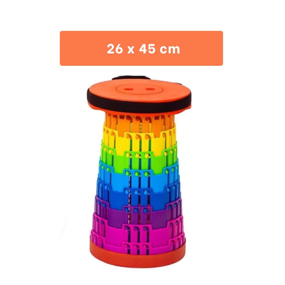 TABURETE PLEGABLE CON SEGUROS PORTATILES PARA HOGAR Y CASA USO DIARIO Y+LIGAS REGALO - 4