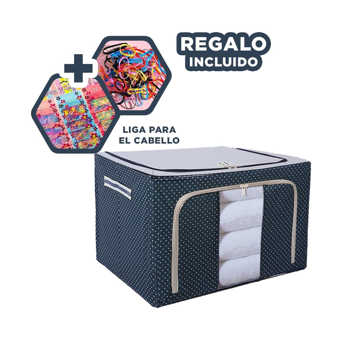 CAJONERA ORGANIZADORA PLEGABLE PARA ORDENAR AMBIENTES DEL HOGAR MODERNO Y+LIGAS REGALO - 2