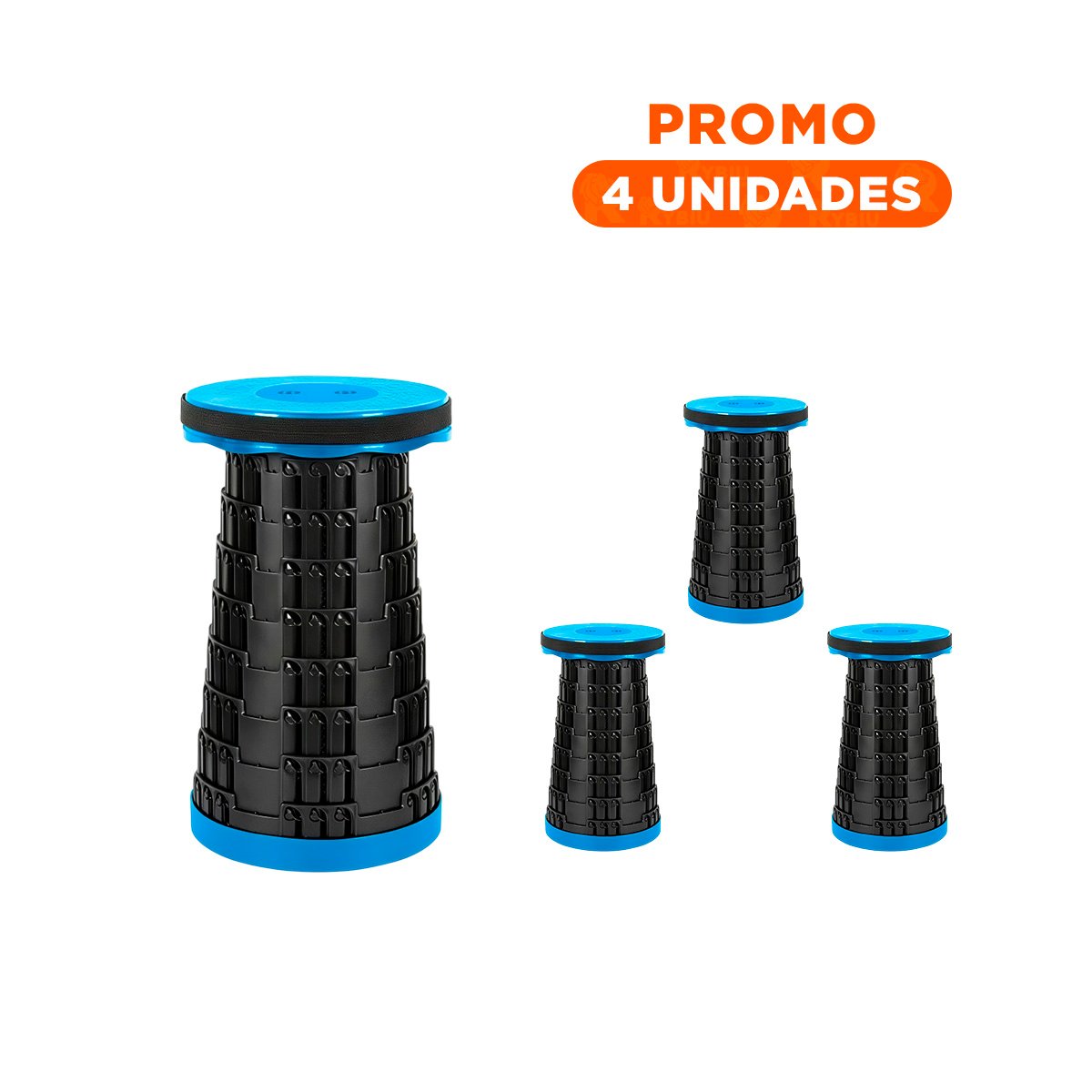 PACK4 BUTACA PRACTICA CON SISTEMA PLEGABLE Y TRES SEGUROS PARA CASA - 1