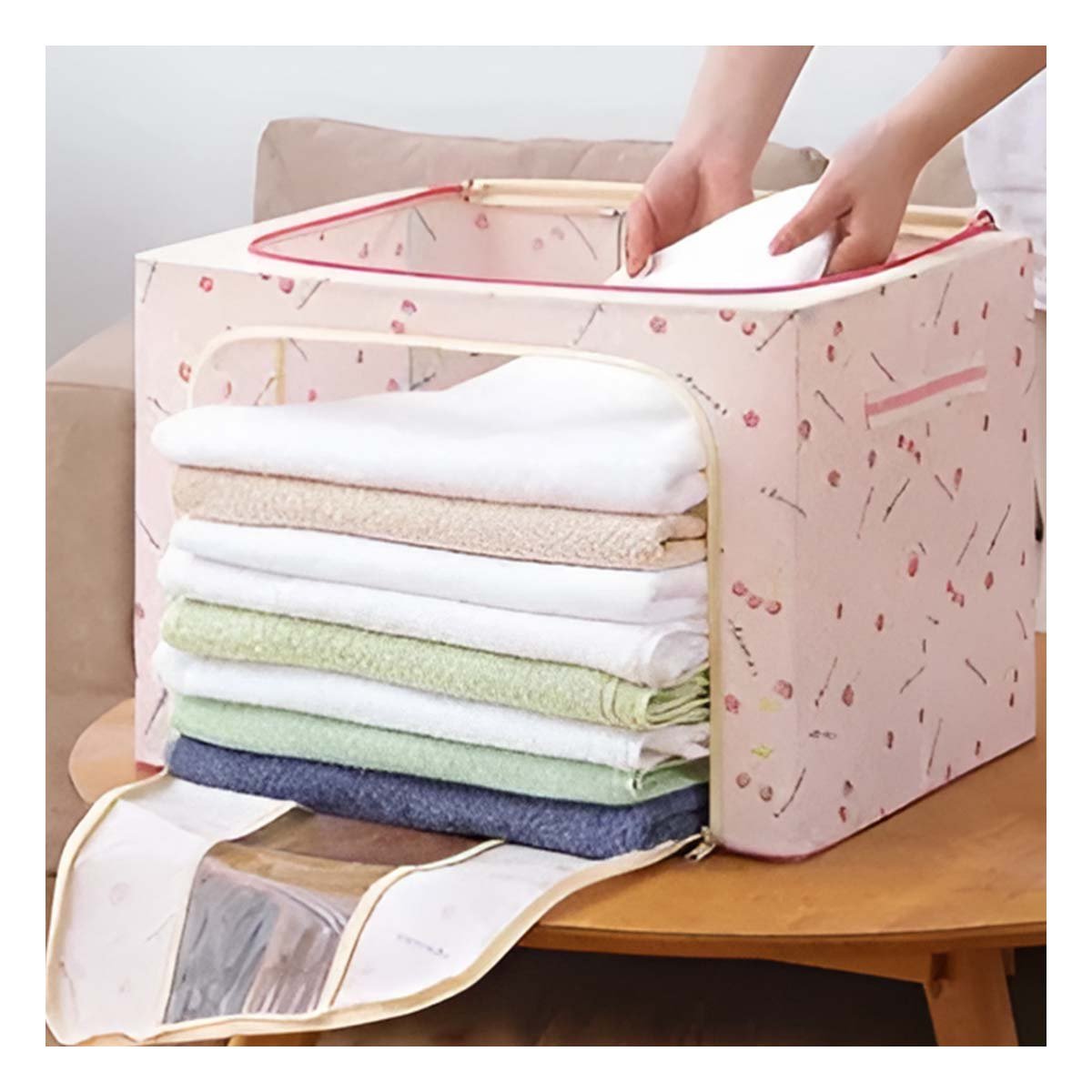 PACK4 COFRE DE GUARDADO PLEGABLE PARA CASA CON APLICACION PRACTICA Y VISUAL Y+REGALO STICKER - 5
