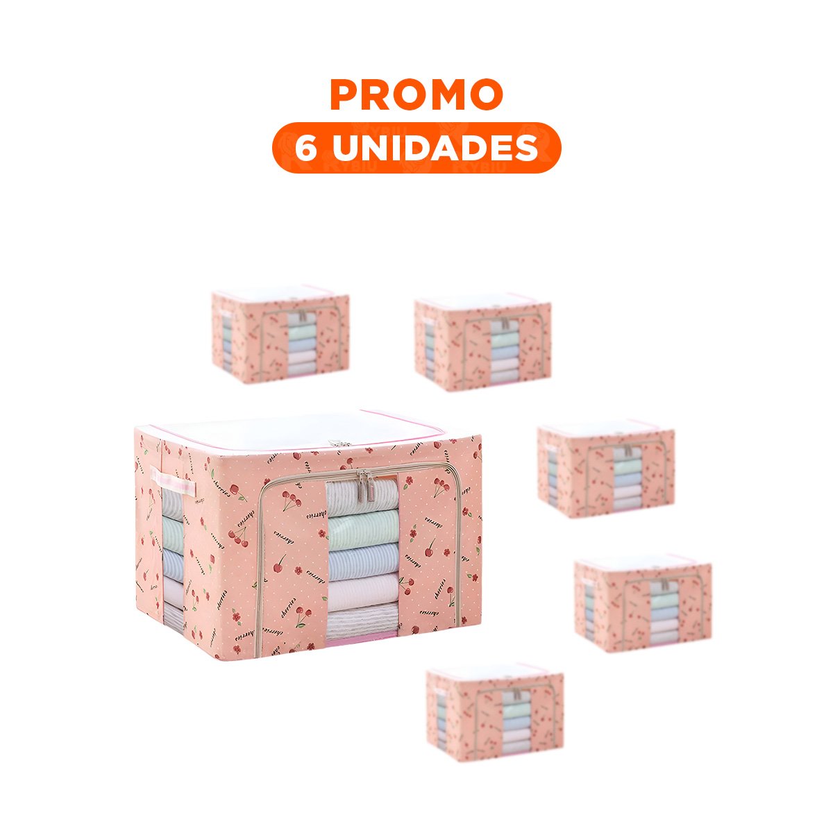PACK6 MODULO DE GUARDADO PLEGABLE DE HOGAR CON SOLUCION PRACTICA Y DECORATIVA Y+REGALO STICKER - 1
