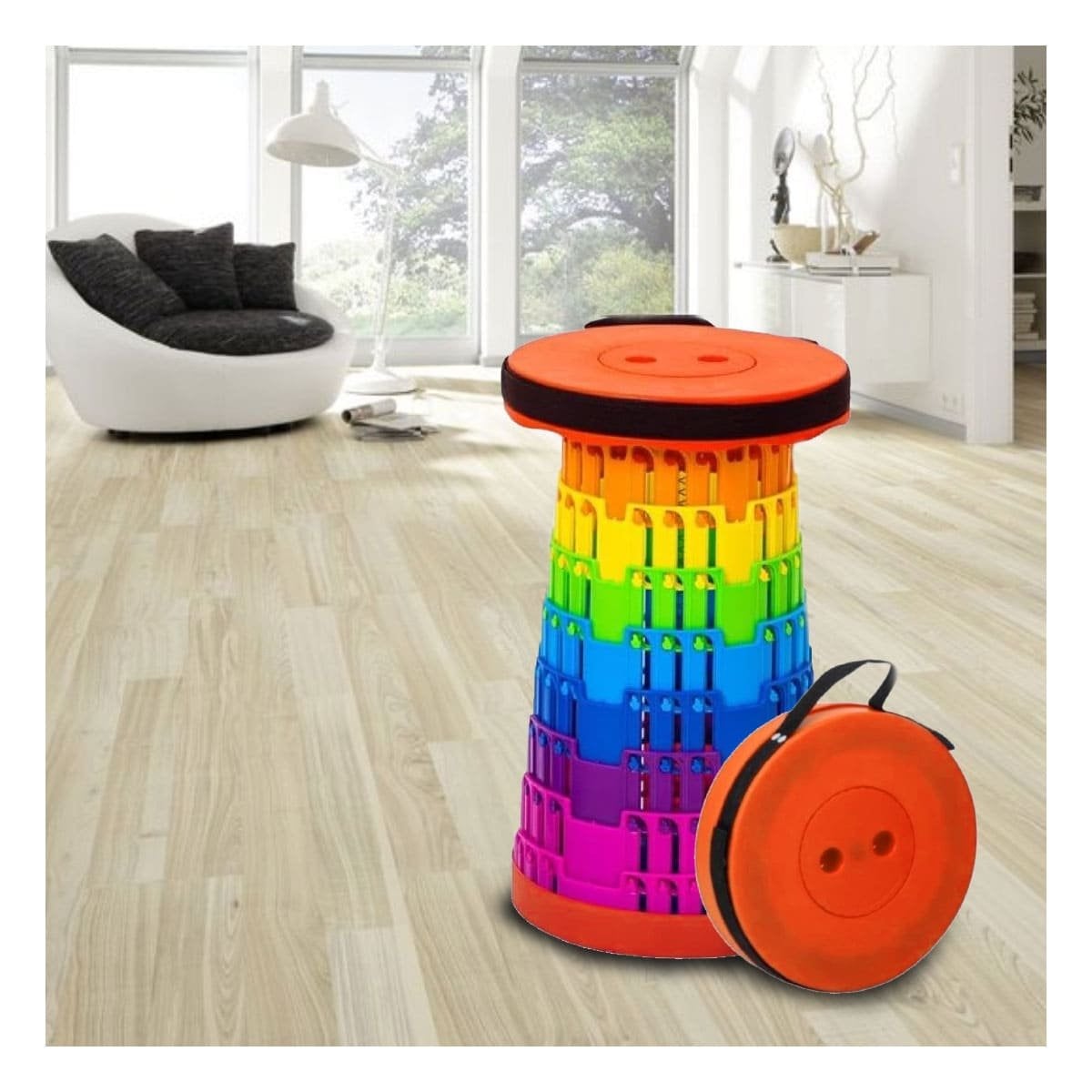 PACK2 MUEBLE COMPACTO PLEGABLE CON SEGUROS PARA CASA Y HOGAR Y+REGALO STICKER - 3