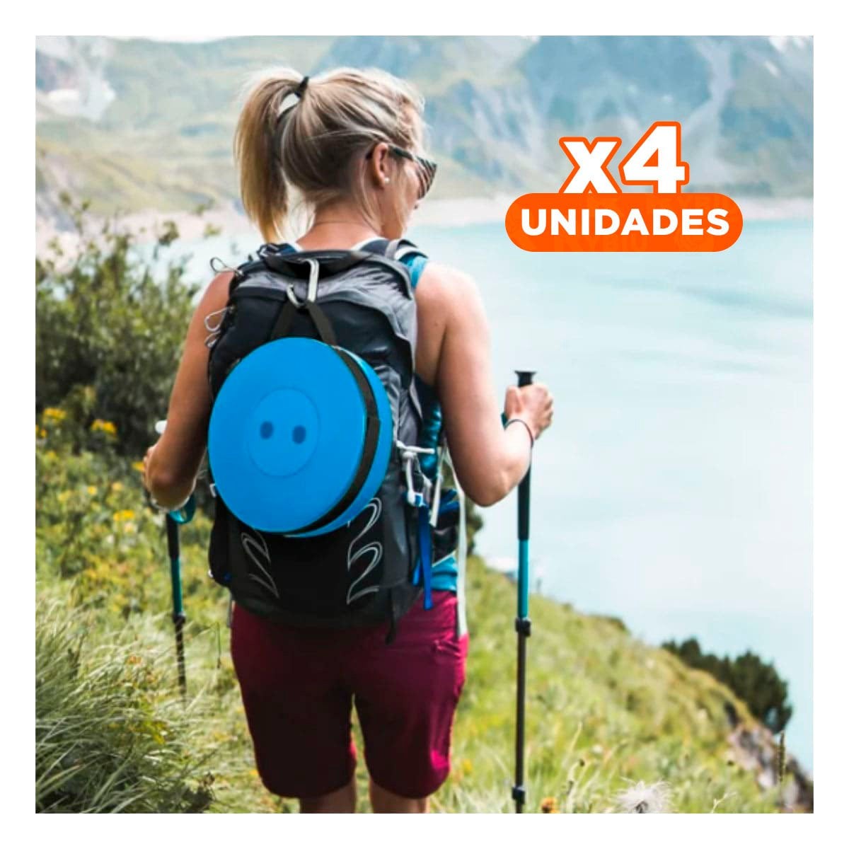 PACK4 TABURETE PRACTICO PLEGABLE CON TRES SEGUROS PARA ESPACIOS COMUNES Y+PAPEL REGALO - 1