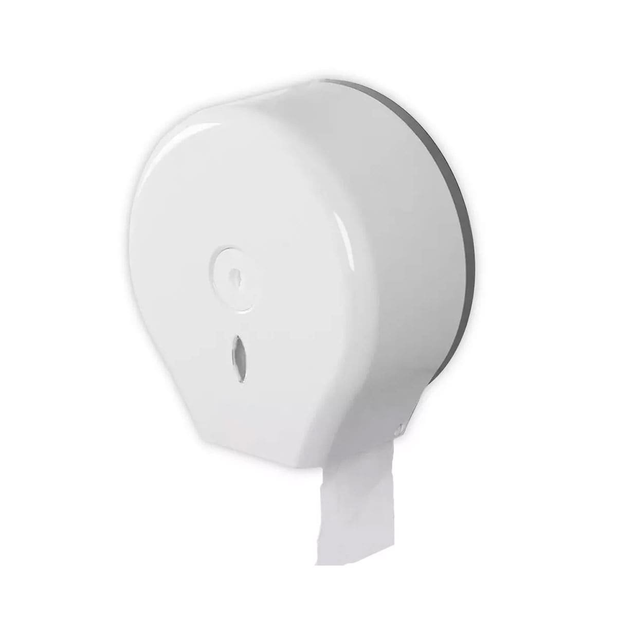 SOPORTE DE PAPEL HIGIENICO JUMBO PARA BANOS DE ALTO TRANSITO Y CASA Y+REGALO STICKER - 1