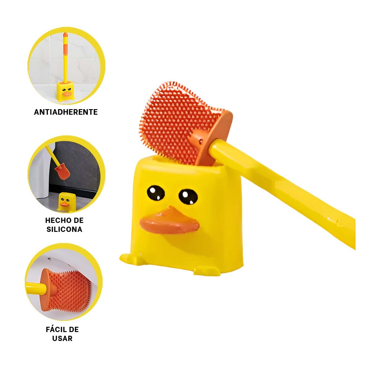 ACCESORIO DE INODORO DE SILICONA TIPO PATO PARA CUIDADO DIARIO DEL AREA SANITARIA Y+POST IT - 5