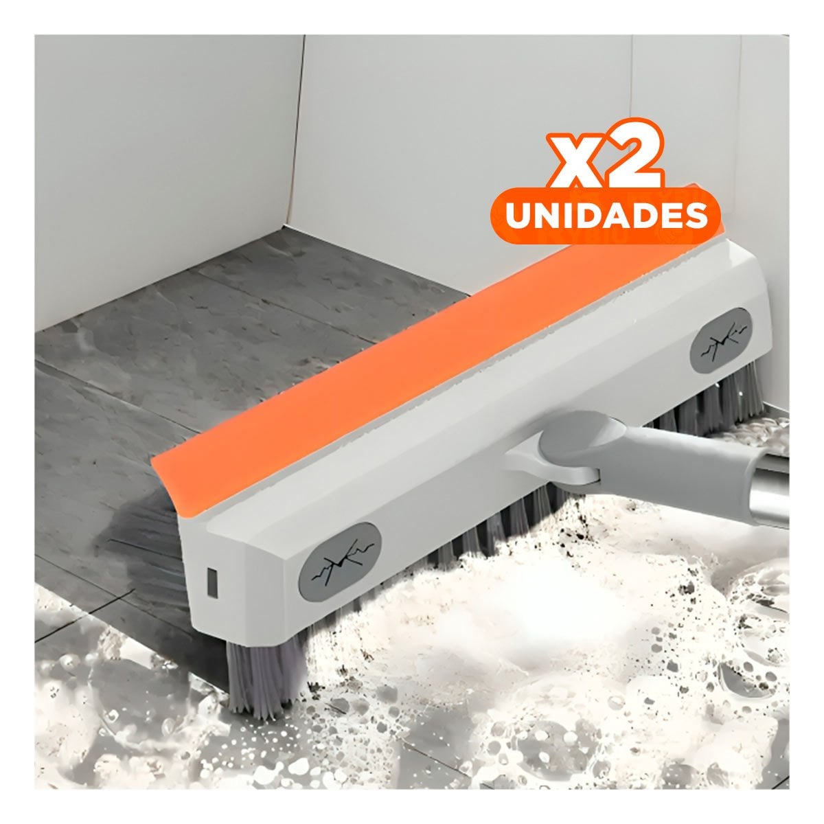 PACK2 COMPLEMENTO DE LIMPIEZA CON CEPILLO Y SILICONA 3 EN 1 PARA USO EN CASA Y+PAPEL REGALO - 1