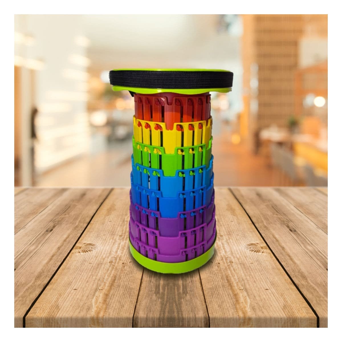 PACK2 BANCO FUNCIONAL CON TRES SEGUROS PLEGABLE PARA REUNIONES EN CASA Y+REGALO STICKER - 3