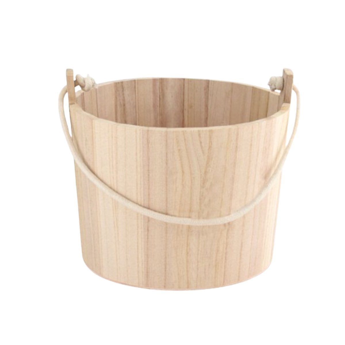 PACK6 RECIPIENTE DE MADERA DECORATIVA CON AGARRADERA DE CUERDA PARA CASA Y+REGALO STICKER - 2