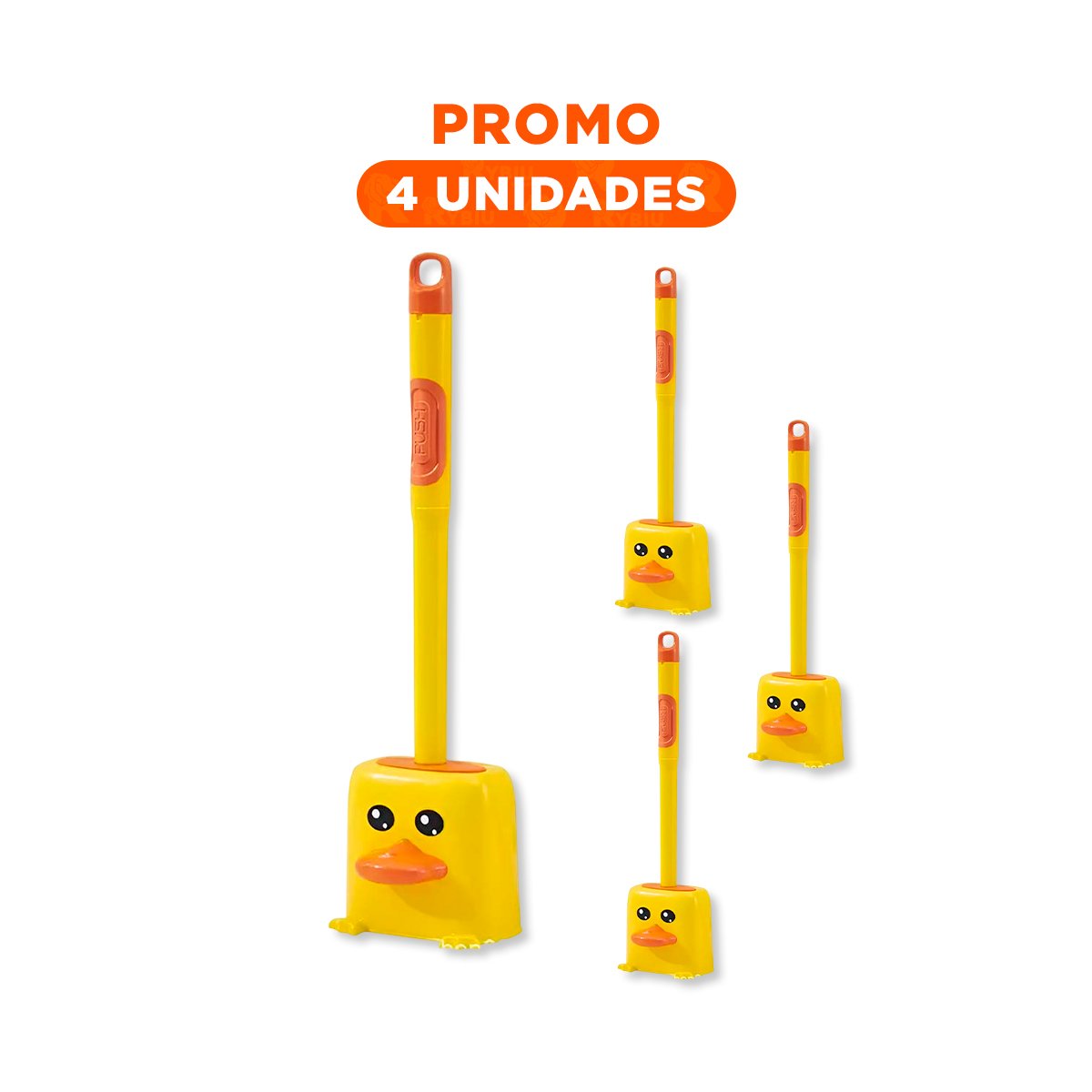 PACK4 ELEMENTO DE LIMPIEZA DOMESTICA PARA INODORO CON DISENO FUNCIONAL - 1