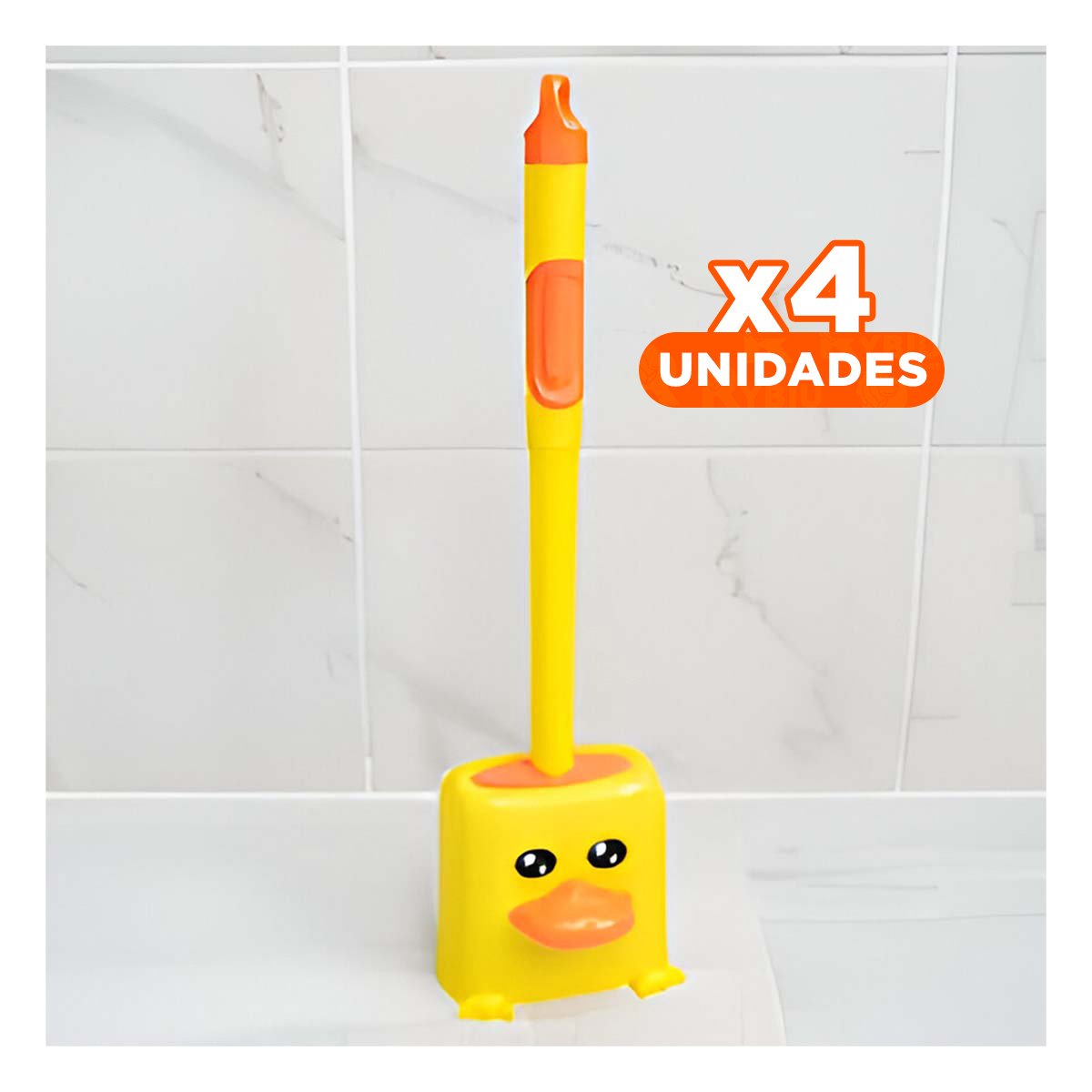PACK4 ACCESORIO DOMESTICO PARA ASEO DEL INODORO CON FACIL USO DIARIO Y+REGALO STICKER - 1