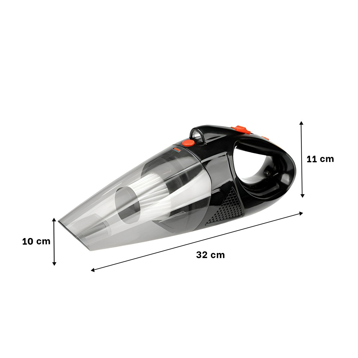 PACK2 ASPIRADORA COMPACTA CON LINTERNA PARA ESPACIOS REDUCIDOS Y USO DOMESTICO Y+REGALO STICKER - 4