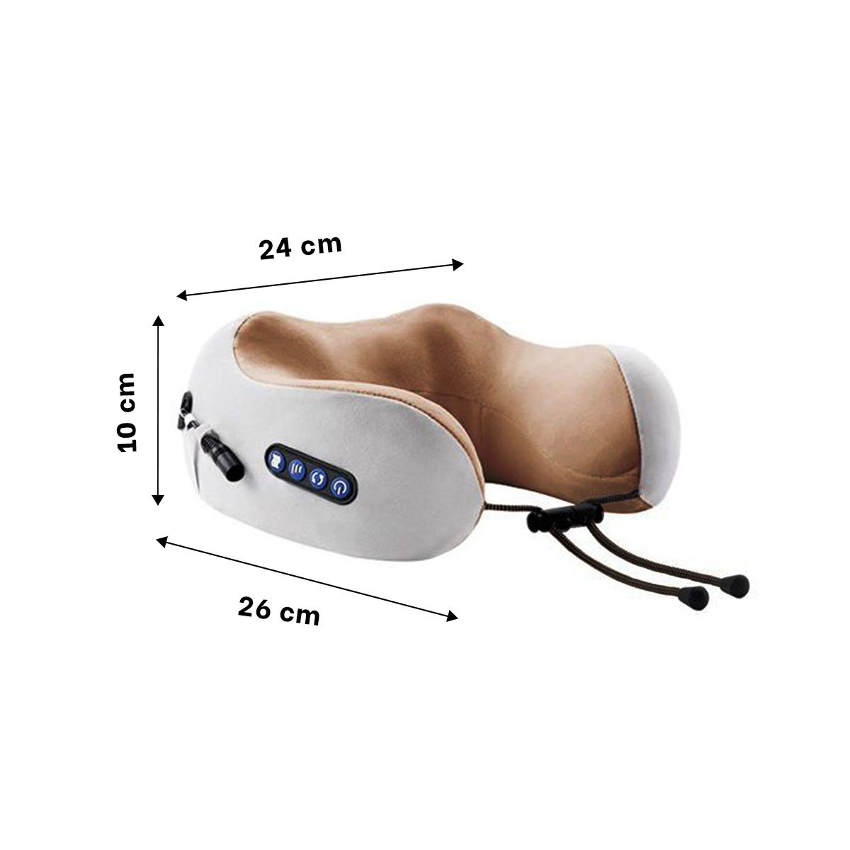 APOYO DE CUELLO MASAJEADOR ELECTRICO PORTATIL PARA VIAJES Y USO DIARIO Y+REGALO STICKER - 4
