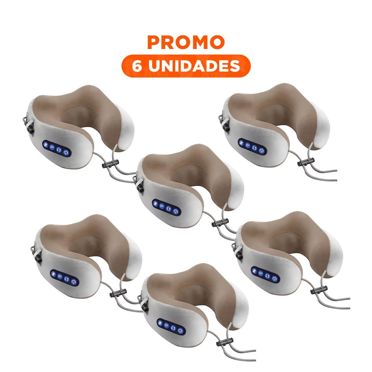 PACK6 DESCANSADOR PORTATIL MASAJEADOR ELECTRICO PARA RELAJACION PRACTICA Y+REGALO STICKER - 1