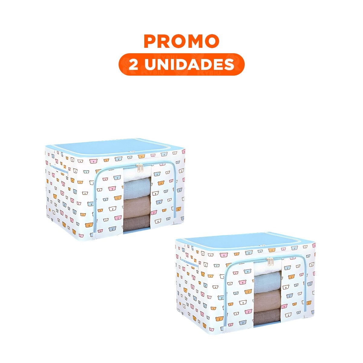 PACK2 RECIPIENTE DOMESTICO PARA ALMACENAMIENTO DIARIO EN HOGAR Y DORMITORIO Y+REGALO STICKER - 1