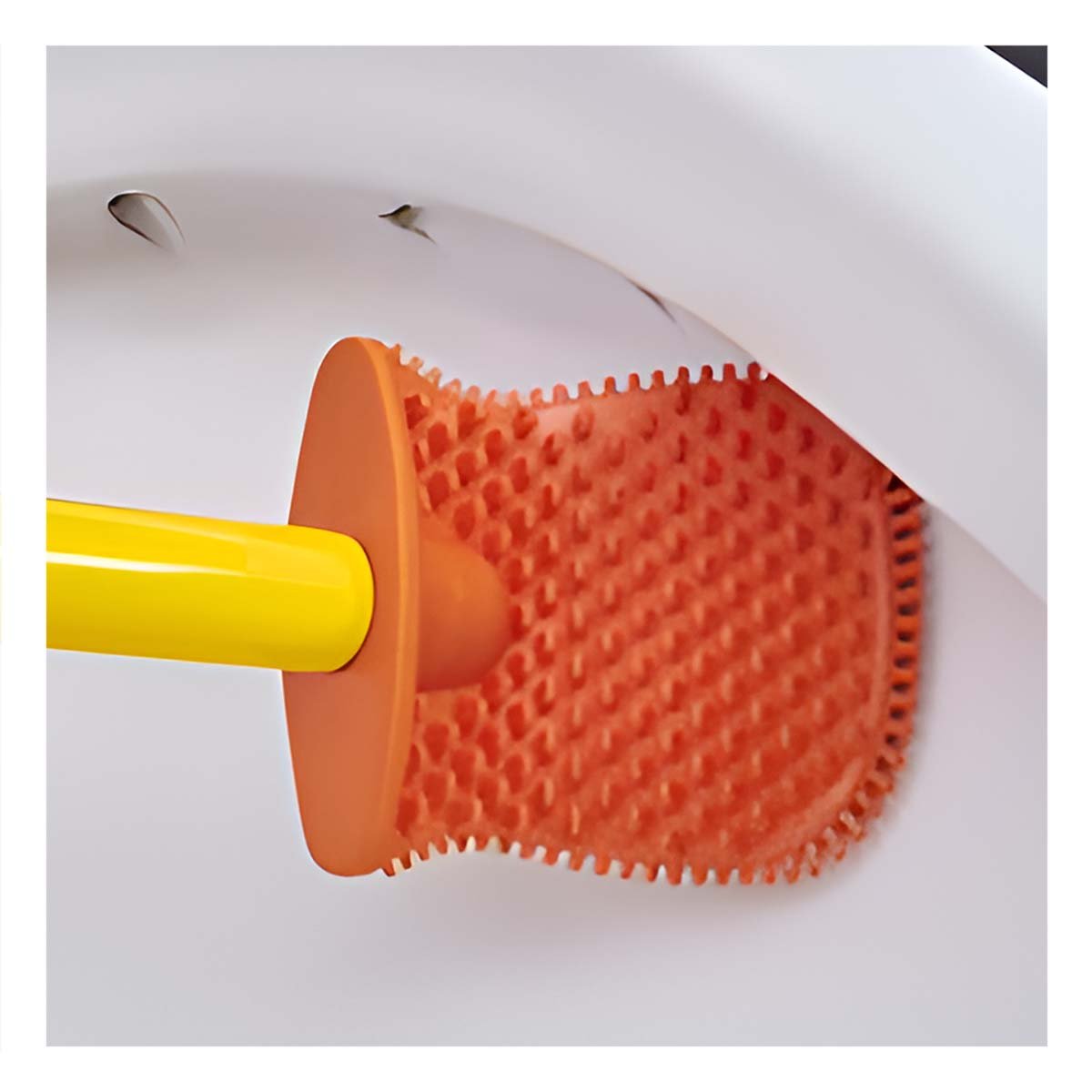 UTENSILIO DE INODORO DE SILICONA TIPO PATO PARA LIMPIEZA COMODA Y ORDENADA Y+LIGAS REGALO - 3