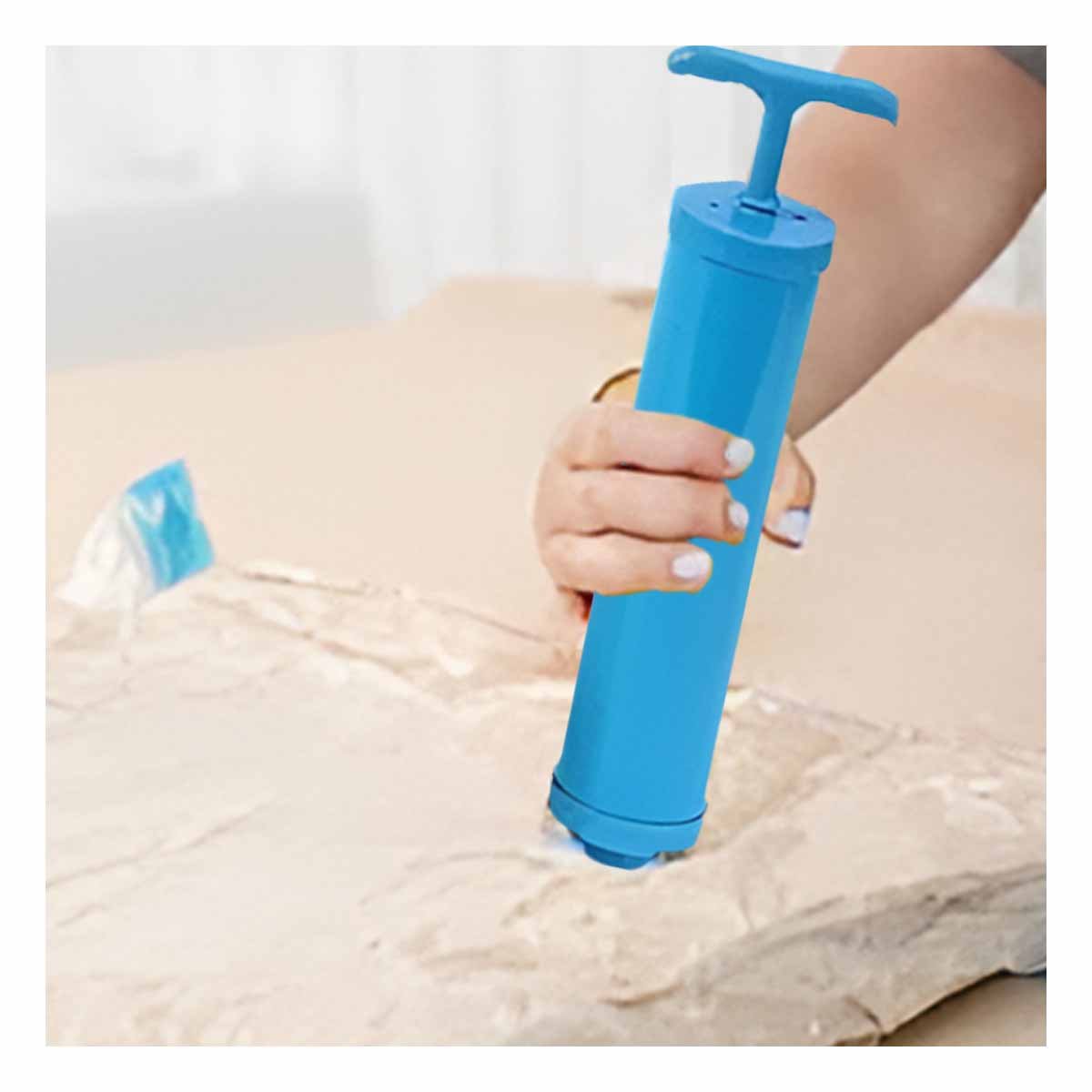 BOLSAS AL VACIO COMPACTAS CON SUCCIONADOR PARA ESPACIOS REDUCIDOS Y+LIGAS REGALO - 3