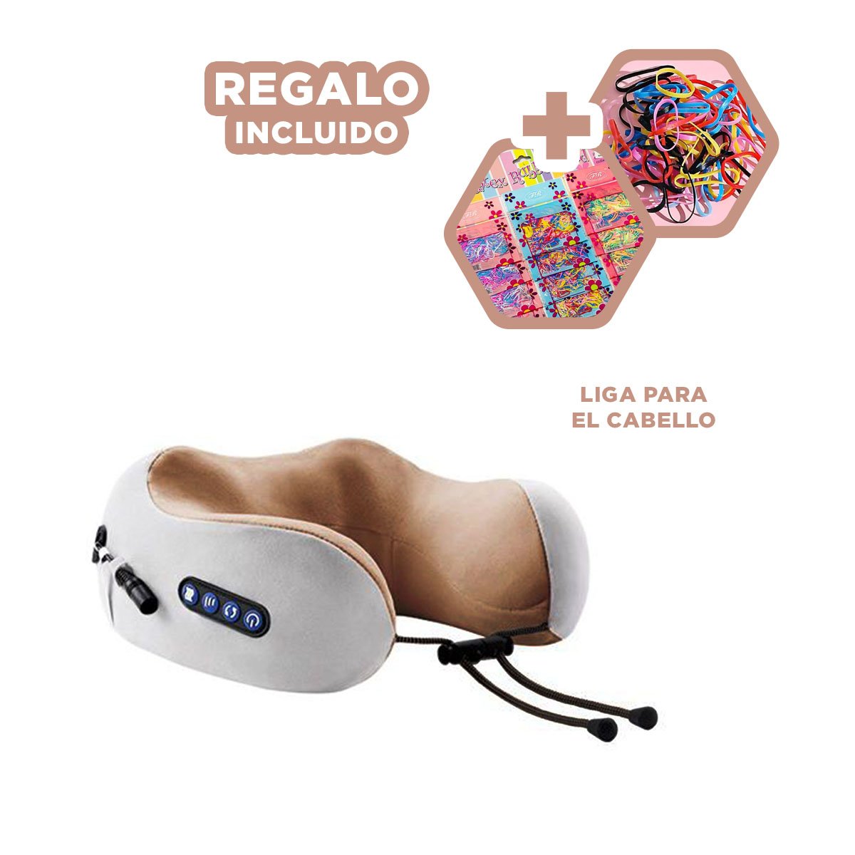 SOPORTE DE CUELLO MASAJEADOR ELECTRICO PARA BIENESTAR EN CASA Y OFICINA Y+LIGAS REGALO - 2