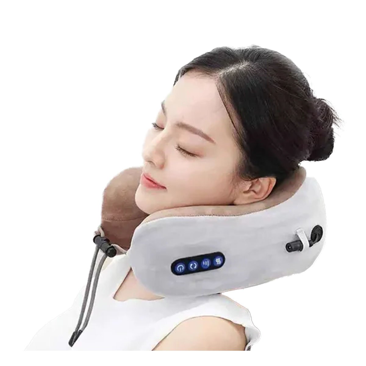SOPORTE DE CUELLO MASAJEADOR ELECTRICO PARA BIENESTAR EN CASA Y OFICINA Y+LIGAS REGALO - 5