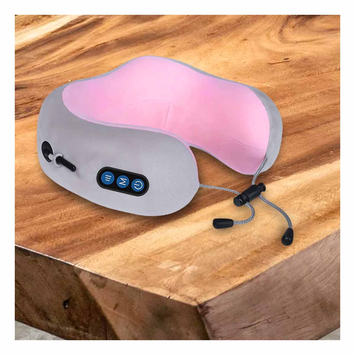 COJIN DE CUELLO CON MASAJE ELECTRICO PARA RELAJO EN CASA Y VIAJES - 1