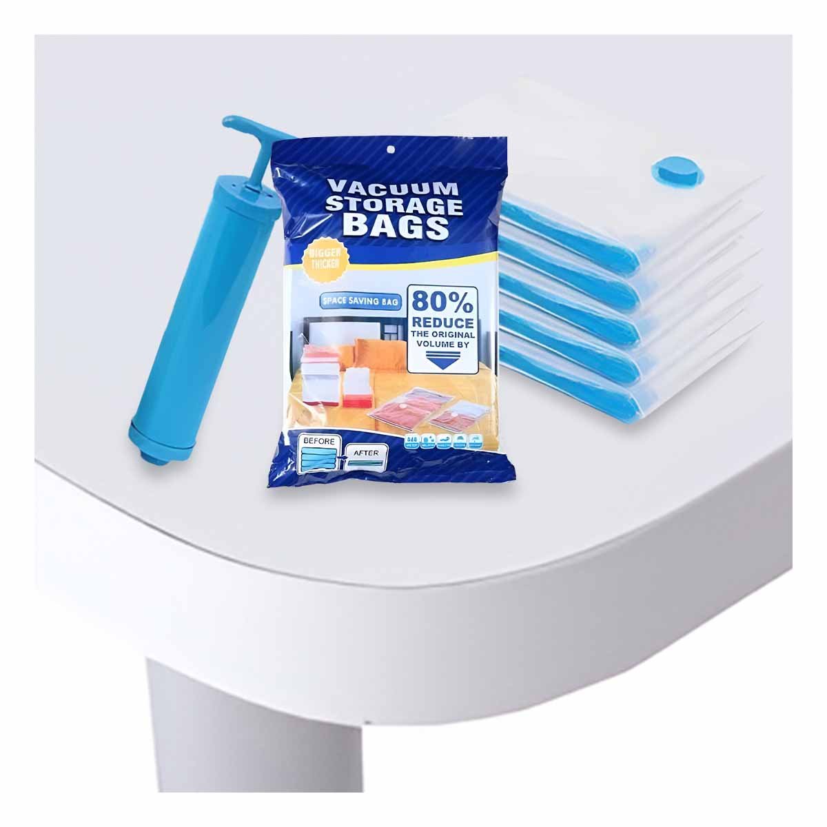PACK6 LINEA DE BOLSAS AL VACIO CON SUCCIONADOR PARA CUIDADO DE PRENDAS Y+PAPEL REGALO - 2