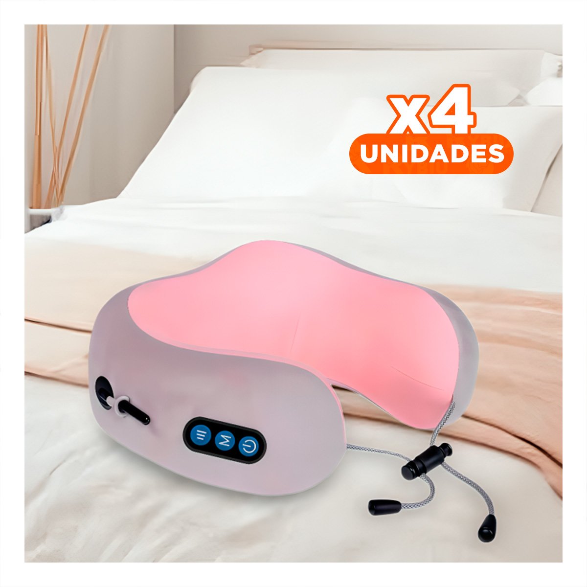 PACK4 ELEMENTO CERVICAL MASAJEADOR ELECTRICO PARA DESCANSO EN CASA Y+PAPEL REGALO - 1