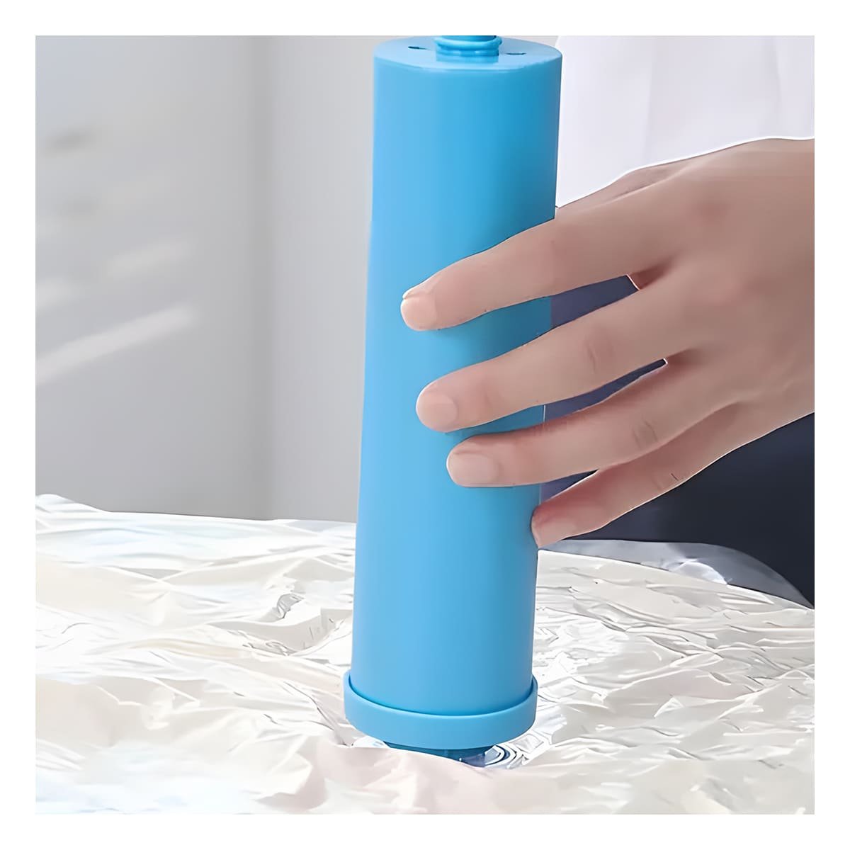 BOMBILLA DE AIRE MANUAL PARA BOLSA AL VACIO USO DOMESTICO Y COCINA DIARIA Y+REGALO STICKER - 2