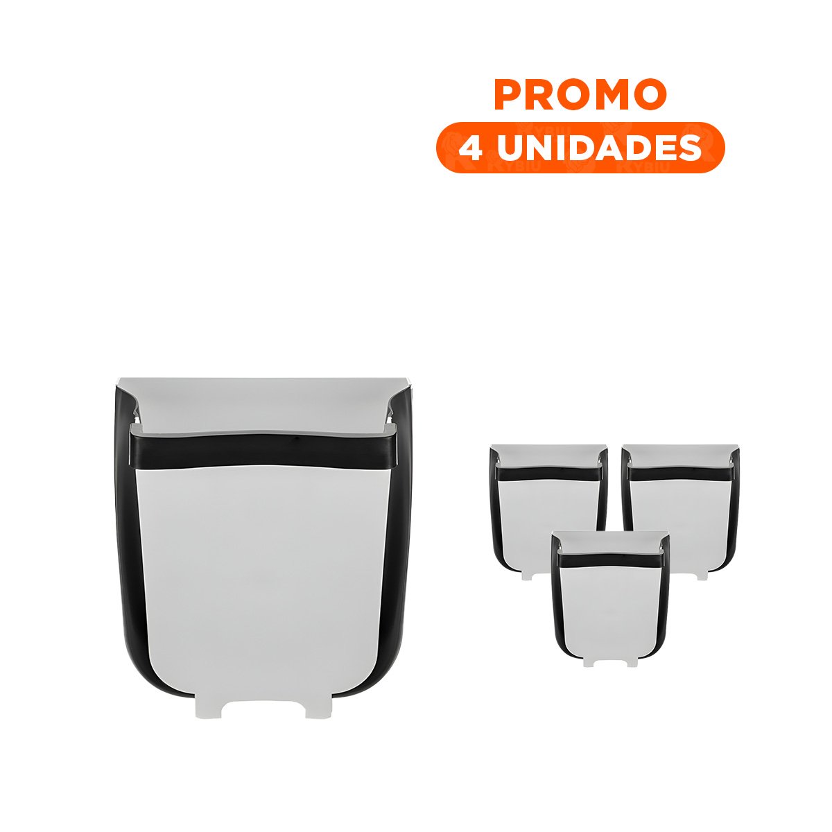 PACK4 CONTENEDOR PLEGABLE PARA COCINA USO DIARIO PRACTICO Y FACIL LIMPIEZA - 1