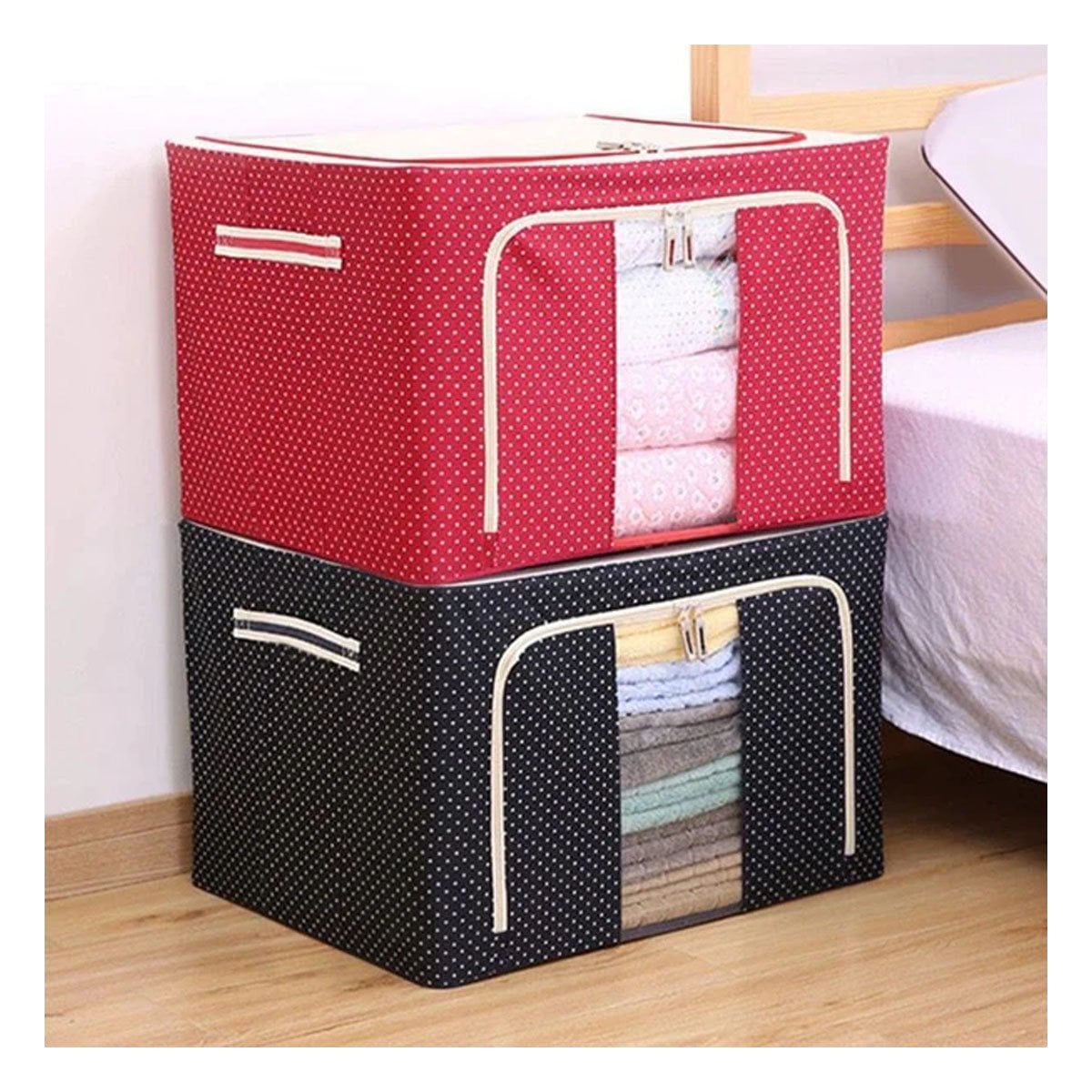 BAUL ORGANIZADOR PLEGABLE PARA HOGAR CON SOLUCION DE ORDEN DIARIO Y VERSATIL Y+POST IT - 3