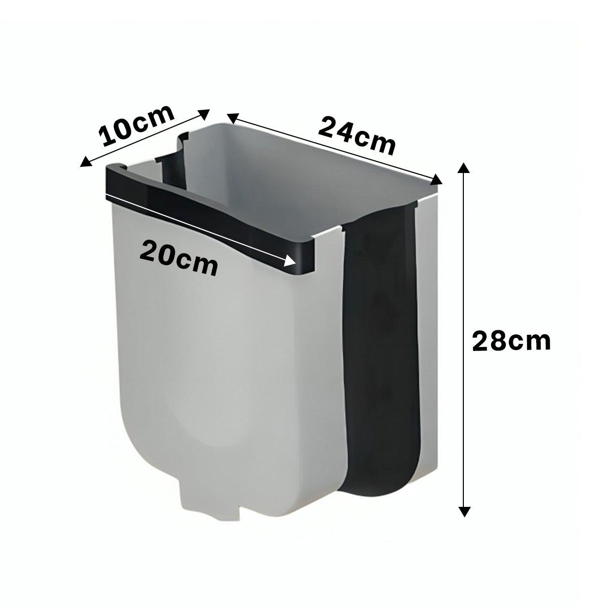 CUBETA PLEGABLE PARA BASURA PRACTICA Y COMODA CONSERVA ORDEN EN CASA Y COCINA Y+PAPEL REGALO - 4