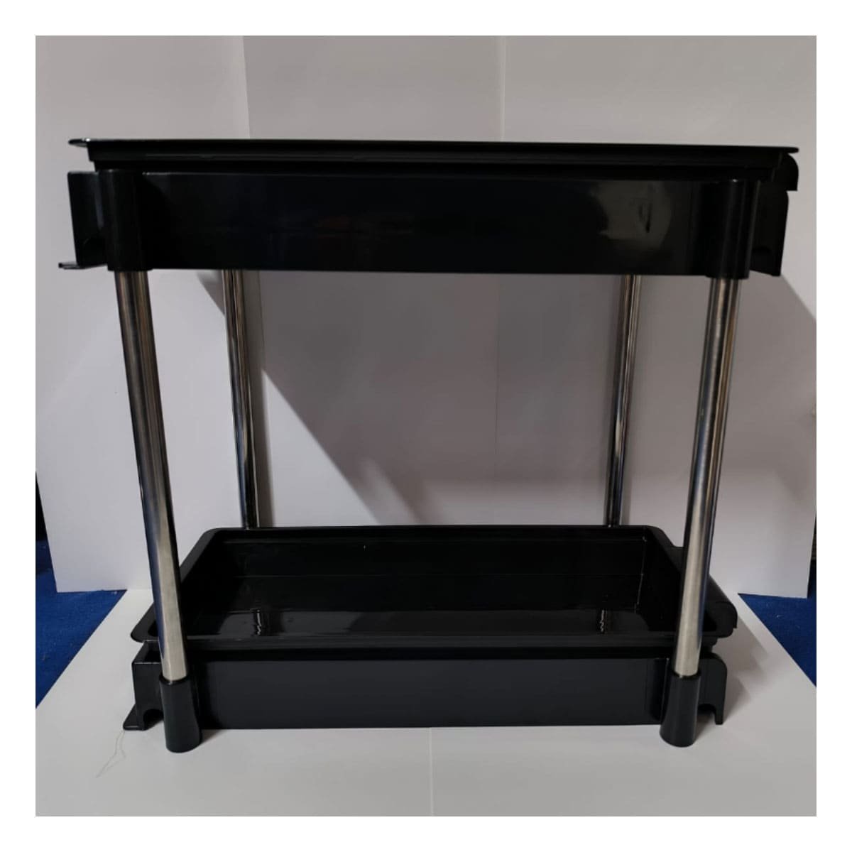 BASE NEGRO 2 NIVELES CON 2 CAJONES DESLIZABLES PARA USO DIARIO Y+REGALO STICKER - 3