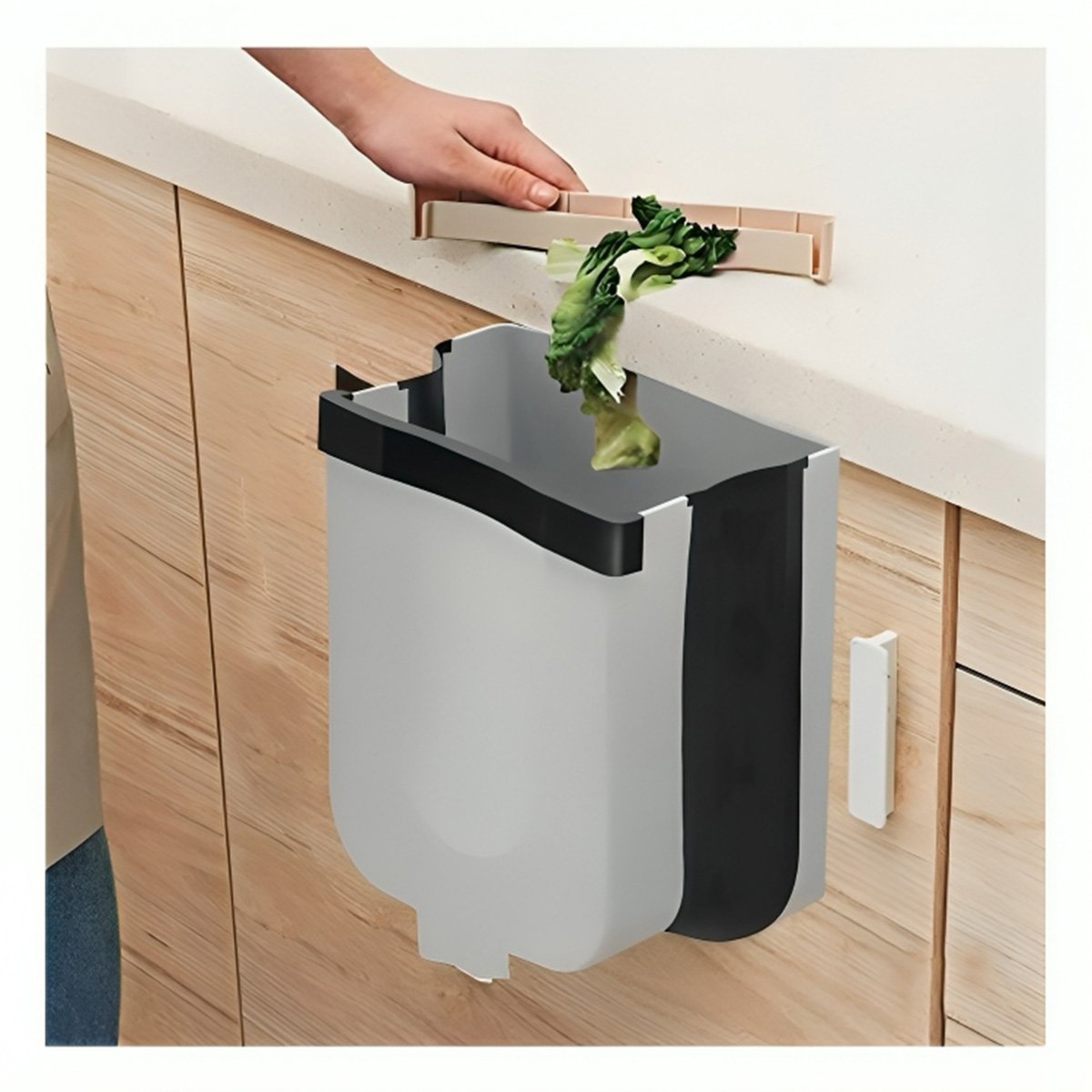 PACK2 RECIPIENTE PLEGABLE PARA HOGAR PRACTICO Y FACIL DE USAR EN COCINA Y+PAPEL REGALO - 2