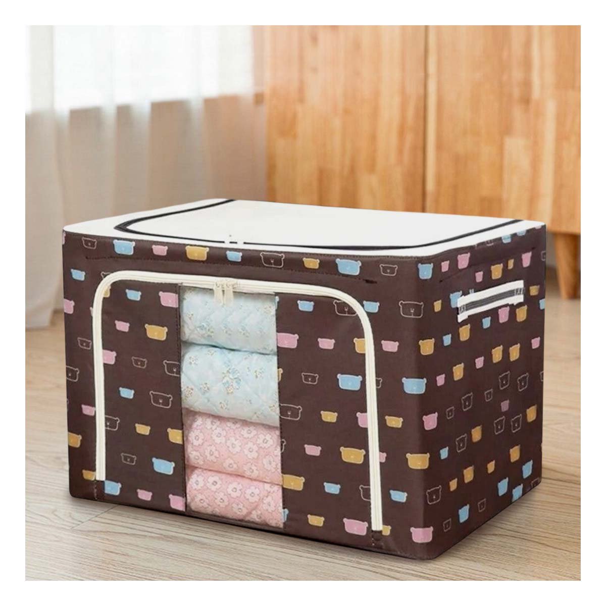PACK6 DEPOSITO TEXTIL PLEGABLE PARA DORMITORIO CON ESTAMPA OSOS - 2